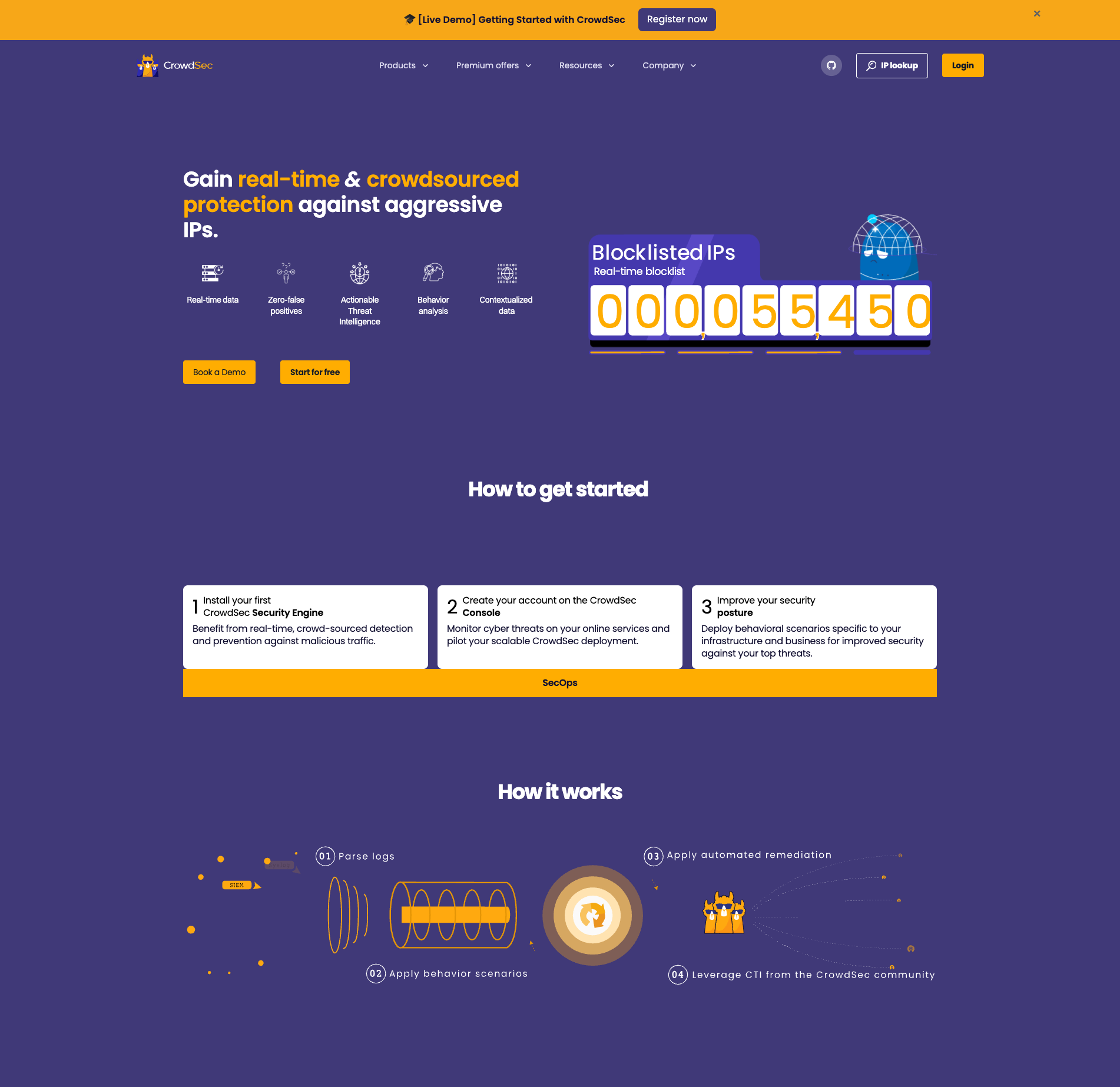 The old CrowdSec brand: playful, community-first visuals